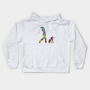 Man golfer Kids Hoodie